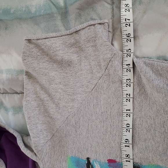 1992 Air Waves Cropped Aerobics Sweatshirt Size OS USA - Picture 7 of 11